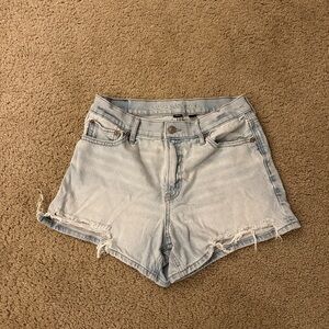 American Eagle Outfitters Women's Faded Blue Jean Shorts